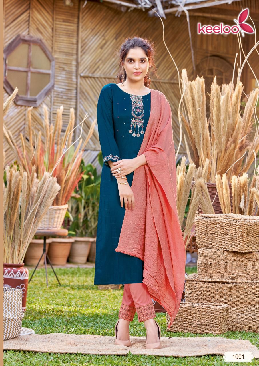 Koodee Bitu 1 New Fancy Exclusive Wear Kurti Pant With Dupatta Readymade Collection